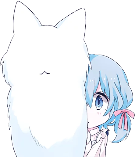 Эмодзи Light Blue Girl