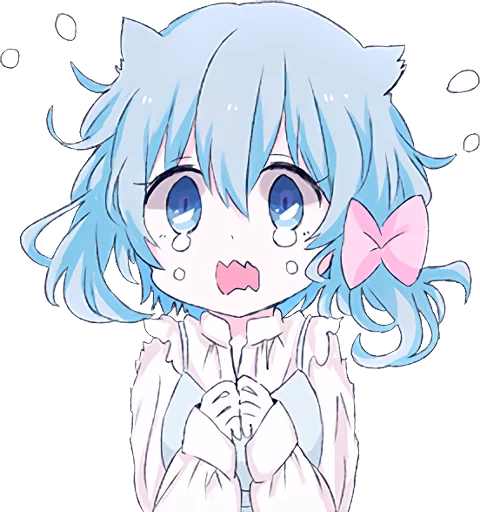 Эмодзи Light Blue Girl