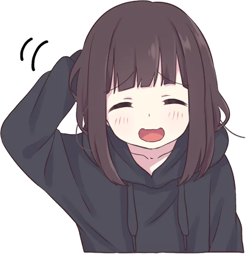 Эмодзи Menhera-chan.