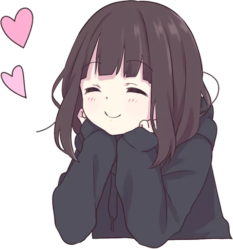 Эмодзи Menhera-chan.