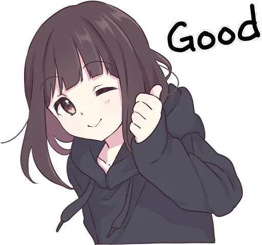 Эмодзи Menhera-chan. ENG