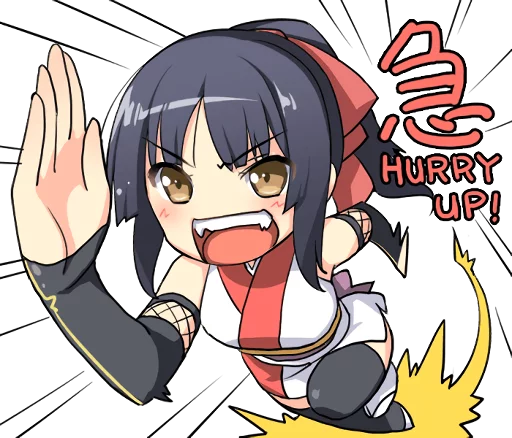 Эмодзи Ninja Girlfriend