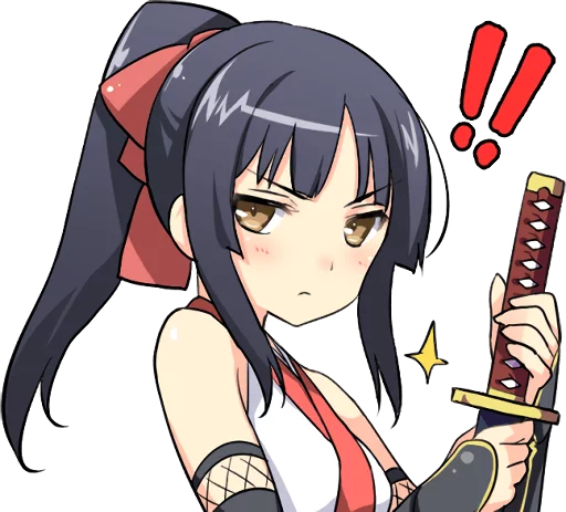Эмодзи Ninja Girlfriend