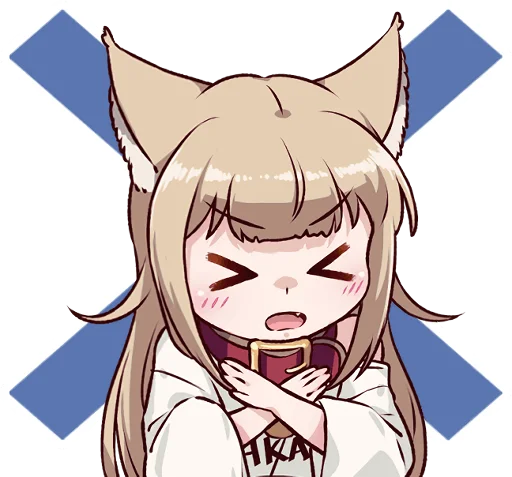 Эмодзи Kinako (Osakana Neko)