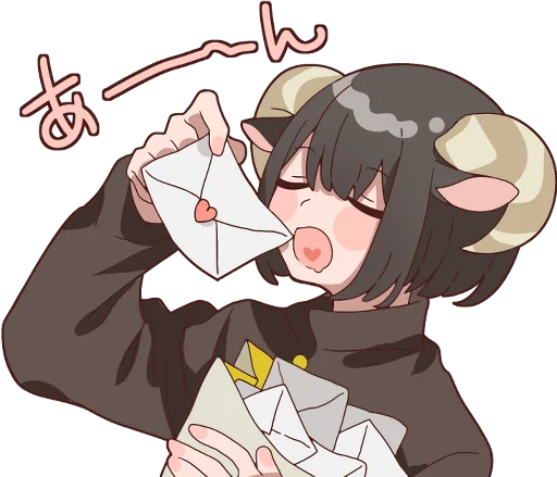 Эмодзи Sheep and black goat