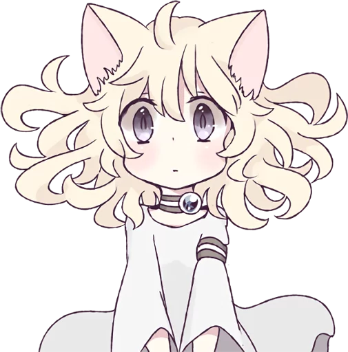 Эмодзи White Cat Girl