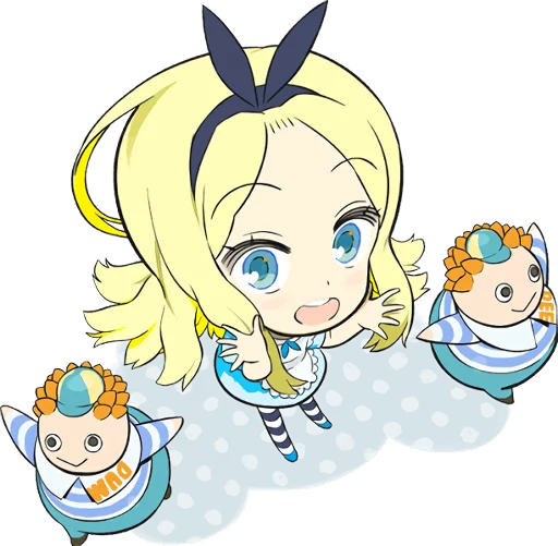 Эмодзи Official Sticker of okama's Alice Series