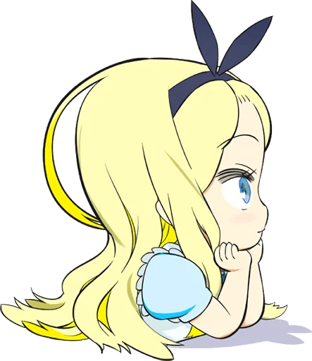 Эмодзи Official Sticker of okama's Alice Series