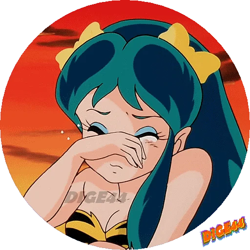Эмодзи URUSEI YATSURA LAMU' LUM PHOTO-CIRCLE