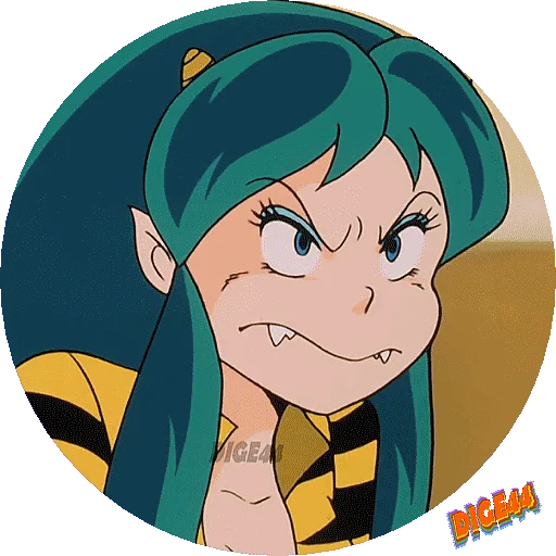 Эмодзи URUSEI YATSURA LAMU' LUM PHOTO-CIRCLE