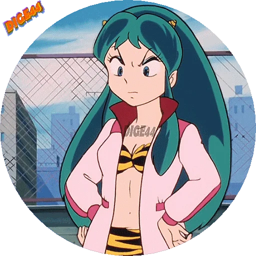 Эмодзи URUSEI YATSURA LAMU' LUM PHOTO-CIRCLE