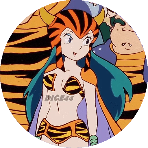 Эмодзи URUSEI YATSURA LAMU' LUM PHOTO-CIRCLE