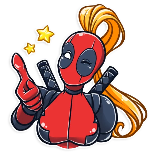Эмодзи Lady Deadpool