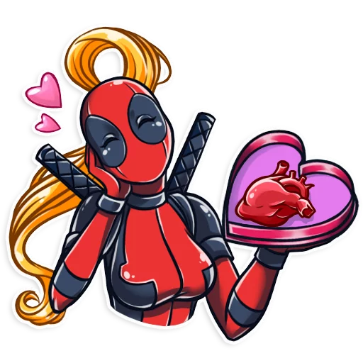 Эмодзи Lady Deadpool