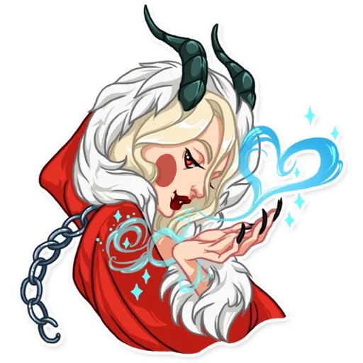 Эмодзи Lady Krampus