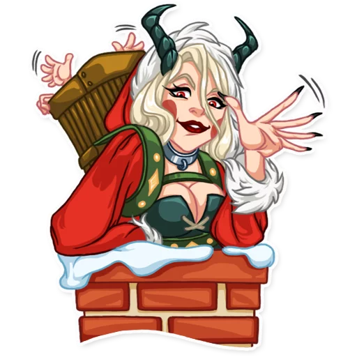 Эмодзи Lady Krampus