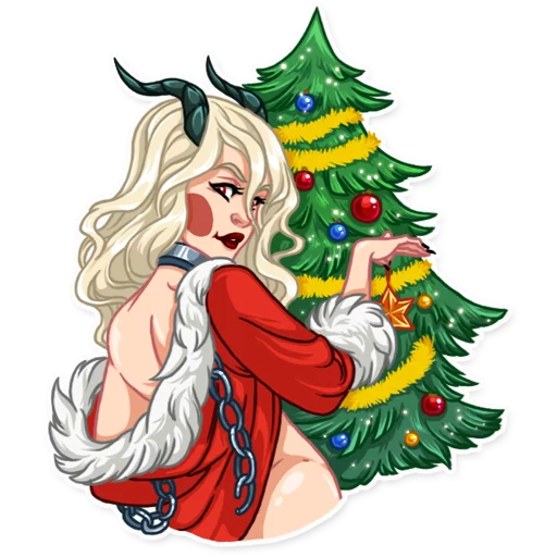 Эмодзи Lady Krampus