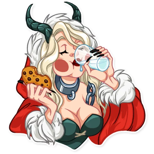 Эмодзи Lady Krampus