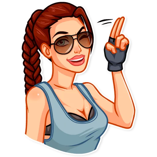 Эмодзи Tomb Raider