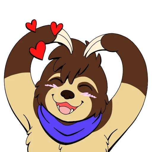 Эмодзи Lazy Sloth