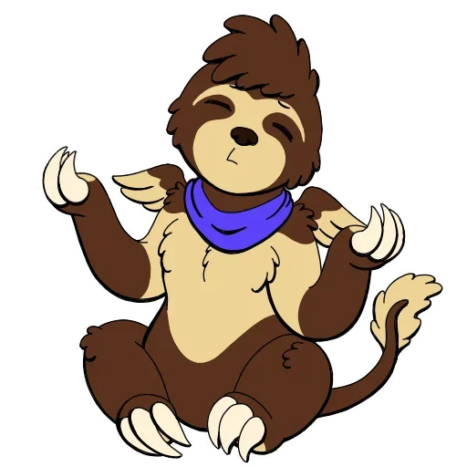 Эмодзи Lazy Sloth