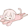Эмодзи Ленивая Мининэко
