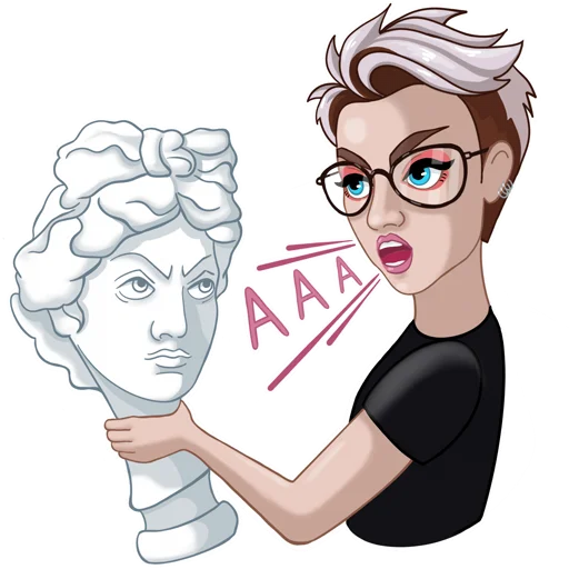 Эмодзи Елена Художник