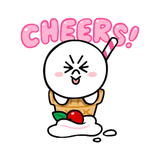 Эмодзи LINE Characters: Cute and Soft Summer