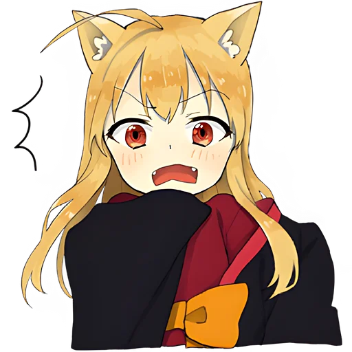 Эмодзи Лисичка тян