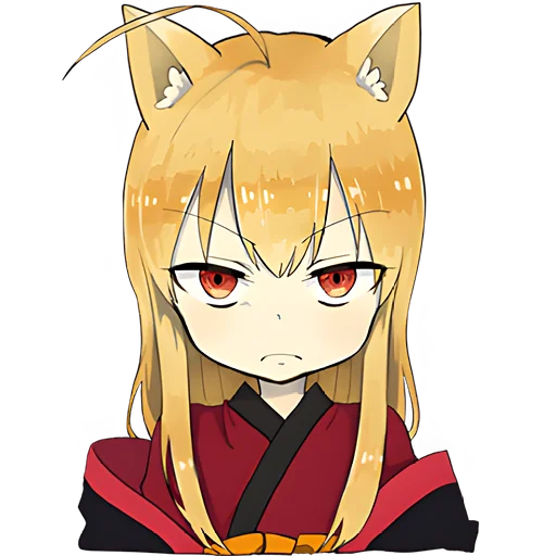 Эмодзи Лисичка тян