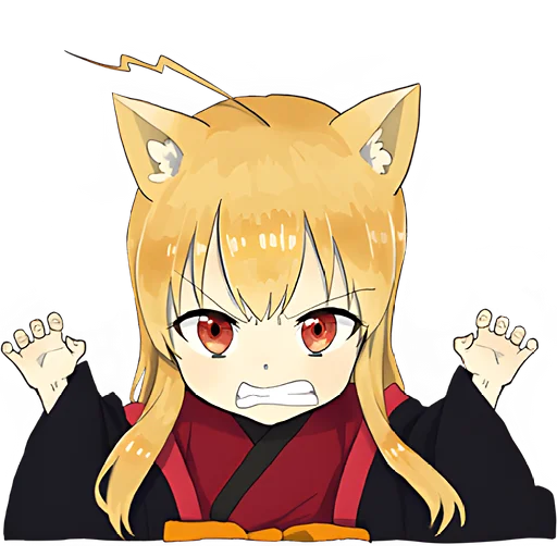 Эмодзи Лисичка тян