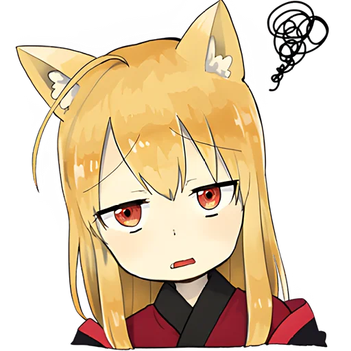 Эмодзи Лисичка тян