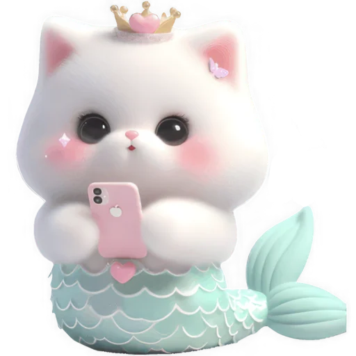 Эмодзи Киса Русалочка