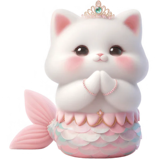 Эмодзи Киса Русалочка