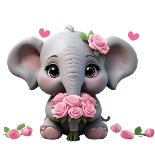 Эмодзи Милый слоненок