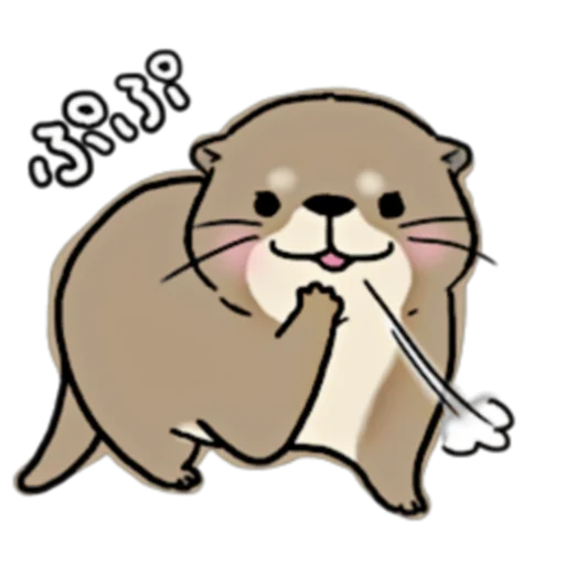 Эмодзи Little otter "Kawauso-san" Part 1-2 (FULL) [JPN]