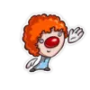 Эмодзи Little clown by Svetlana Krasnikova