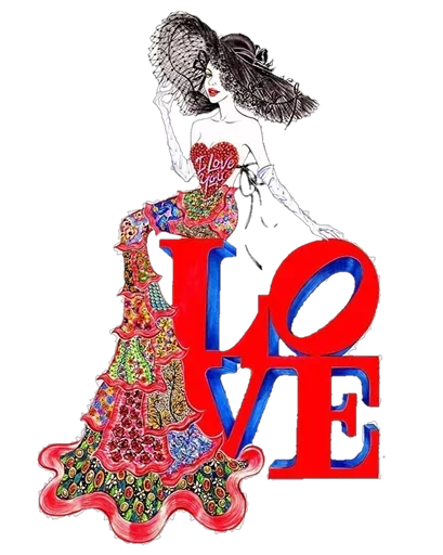 Эмодзи Love IS