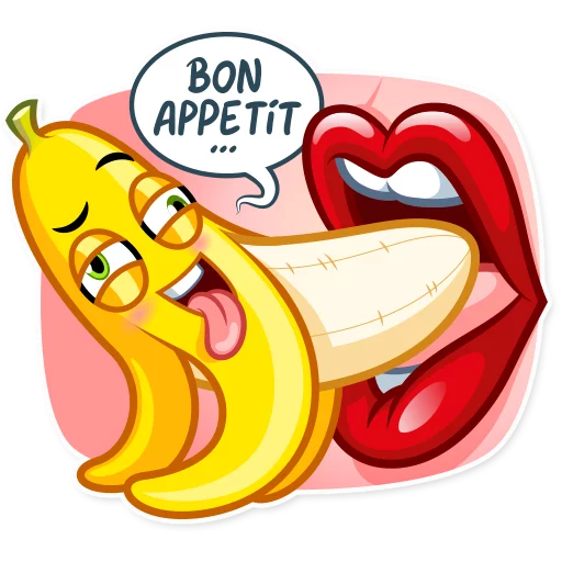 Эмодзи Lovely Banana