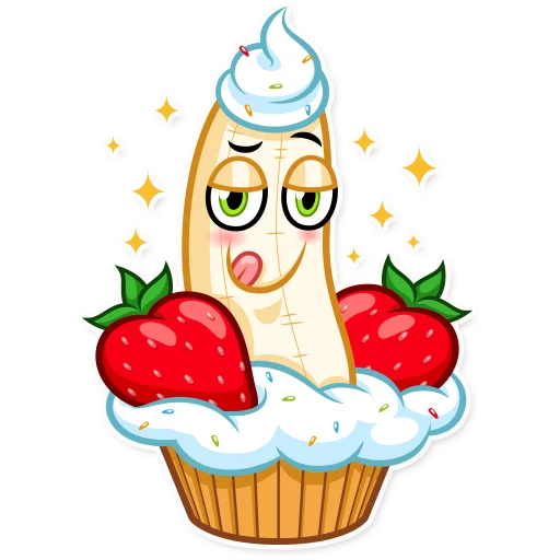 Эмодзи Lovely Banana