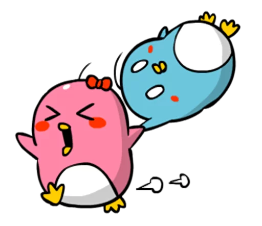 Эмодзи Lovely couple penguins - 'ALPENG' Ver 2