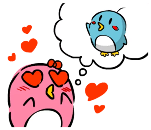 Эмодзи Lovely couple penguins - 'ALPENG' Ver 2
