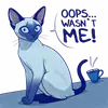 Эмодзи Luna the Oriental Cat
