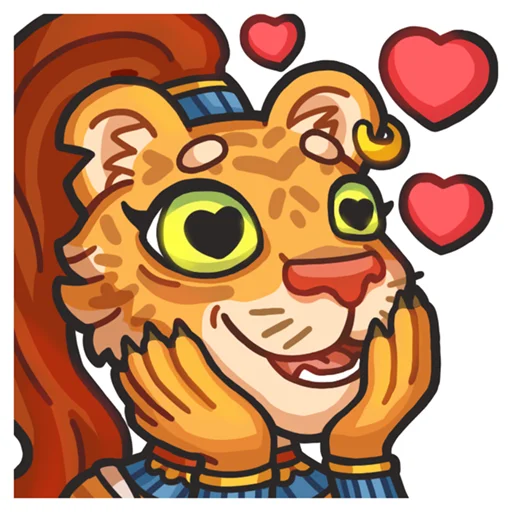 Эмодзи Львичка