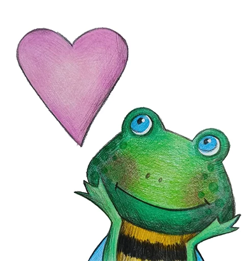 Эмодзи Лягушмель