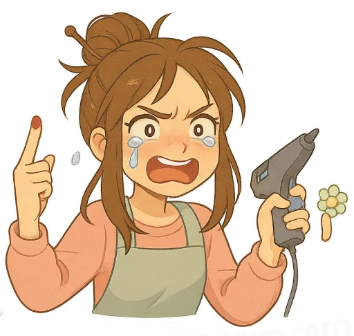 Эмодзи Любаша рукодельница