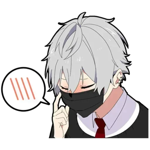 Эмодзи Молчаливый парень