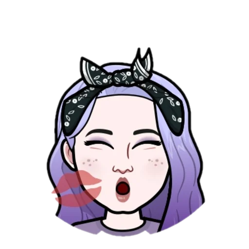 Эмодзи Лина Мальвина