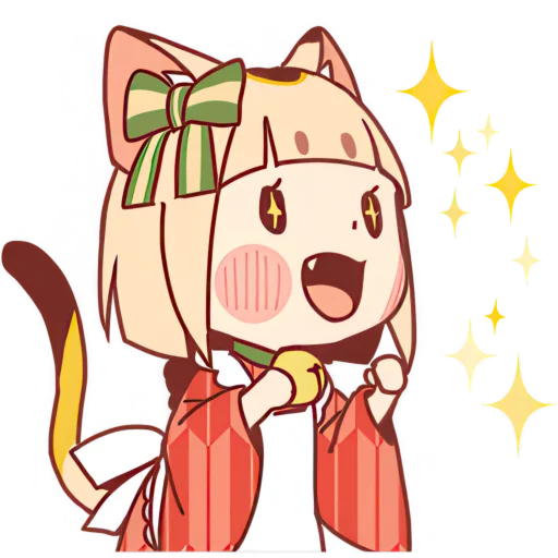 Эмодзи Манэкинэко тян