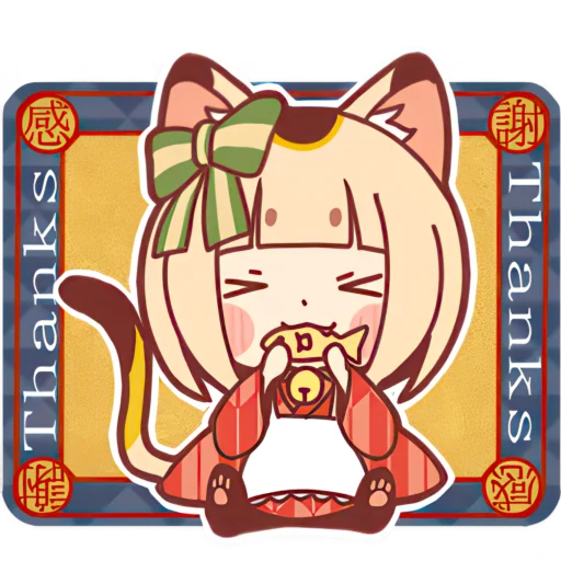 Эмодзи Манэкинэко тян